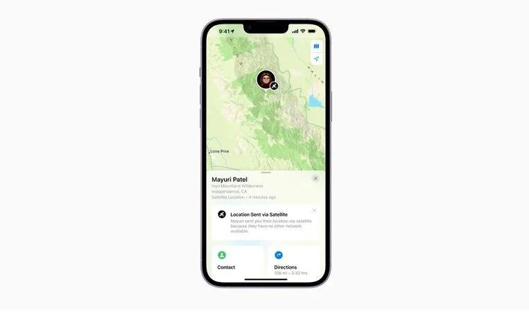 芝罘苹果14维修分享iPhone14系列中 FindMy功能通过卫星分享位置方法教程 